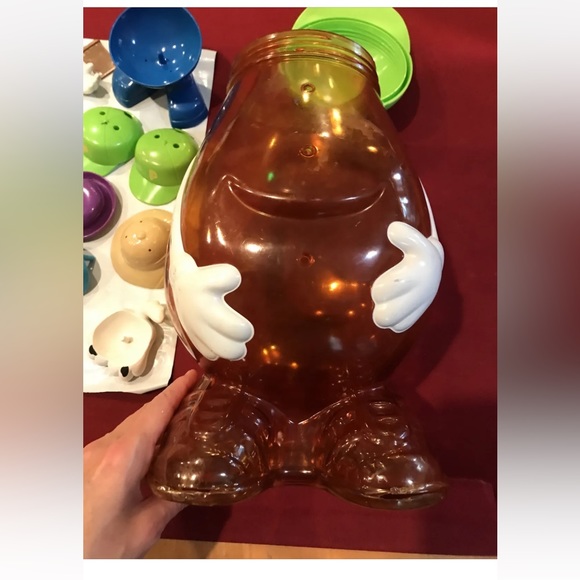 Mr. Potato Head hasbro vintage Large 14" Container, 31 Bodies Arms Legs Face LOT - Picture 4 of 11